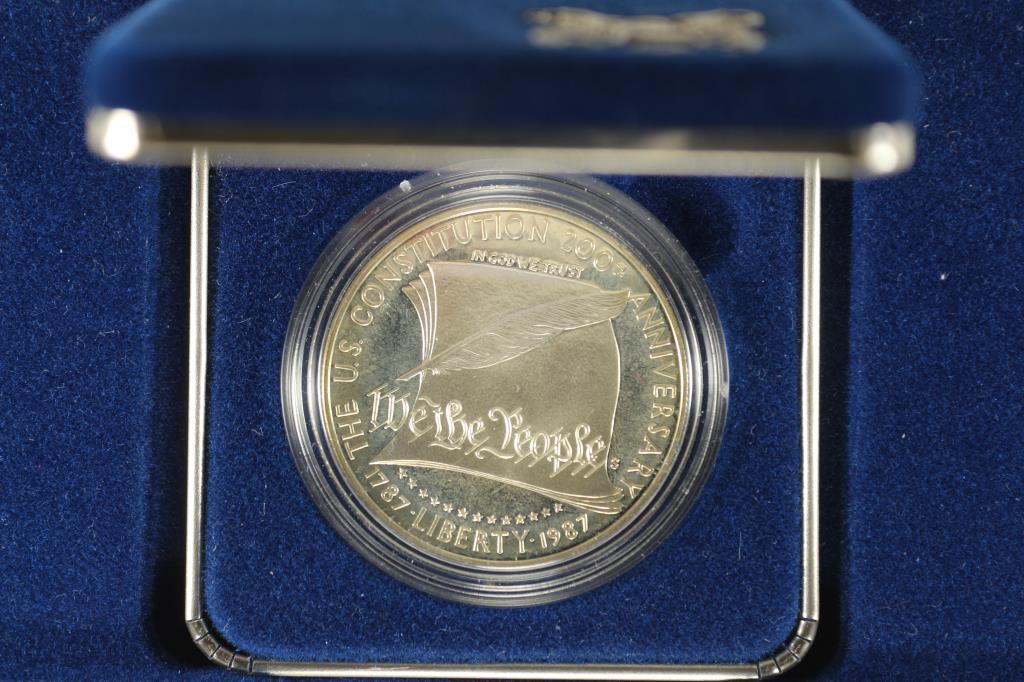 1987 US CONSTITUTION PROOF SILVER DOLLAR (1 of 3)