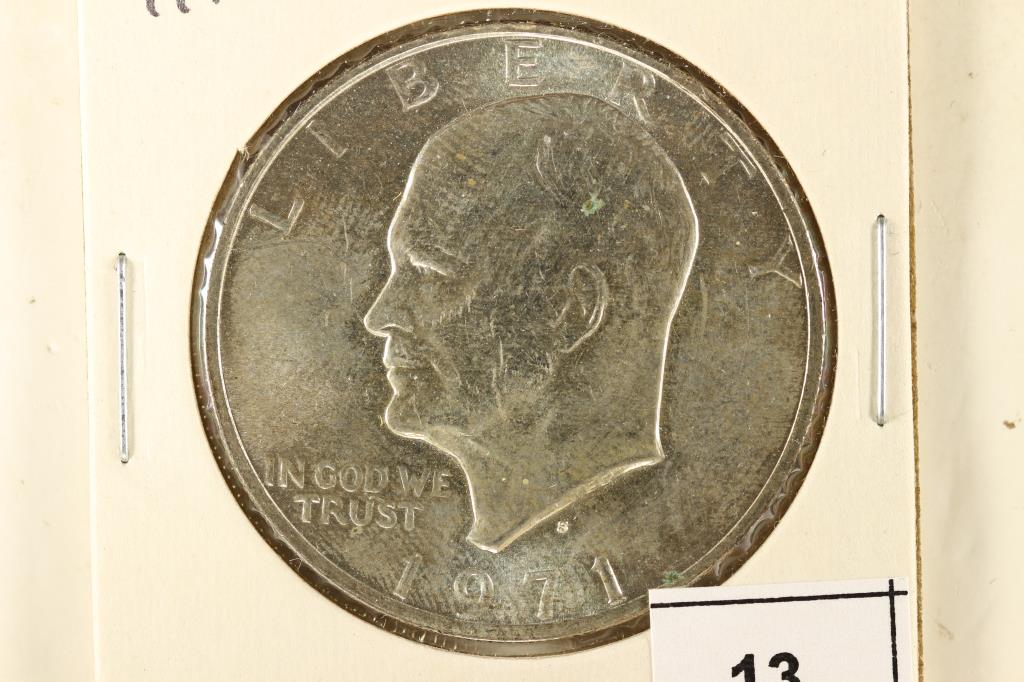 1971-S IKE SILVER DOLLAR BRILLIANT UNC (1 of 2)