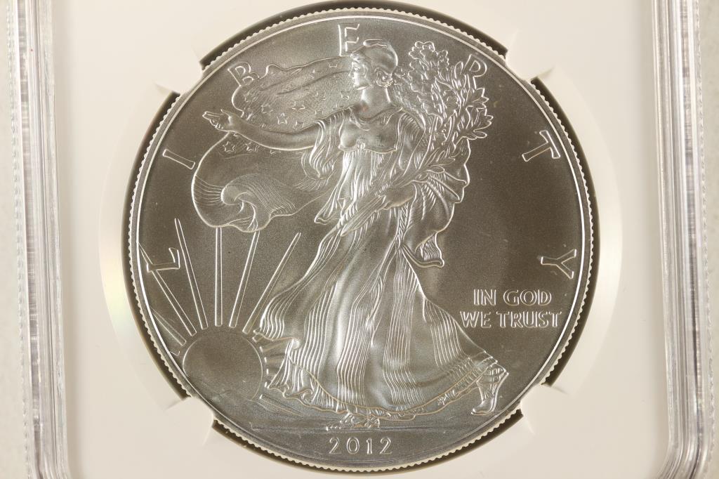 2012 AMERICAN SILVER EAGLE NGC MS70 FIRST RELEASES (1 of 3)