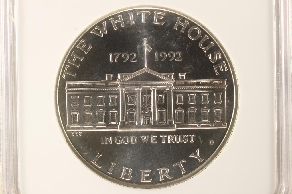1992-D WHITE HOUSE COMMEMORATIVE SILVER DOLLAR (1 of 3)
