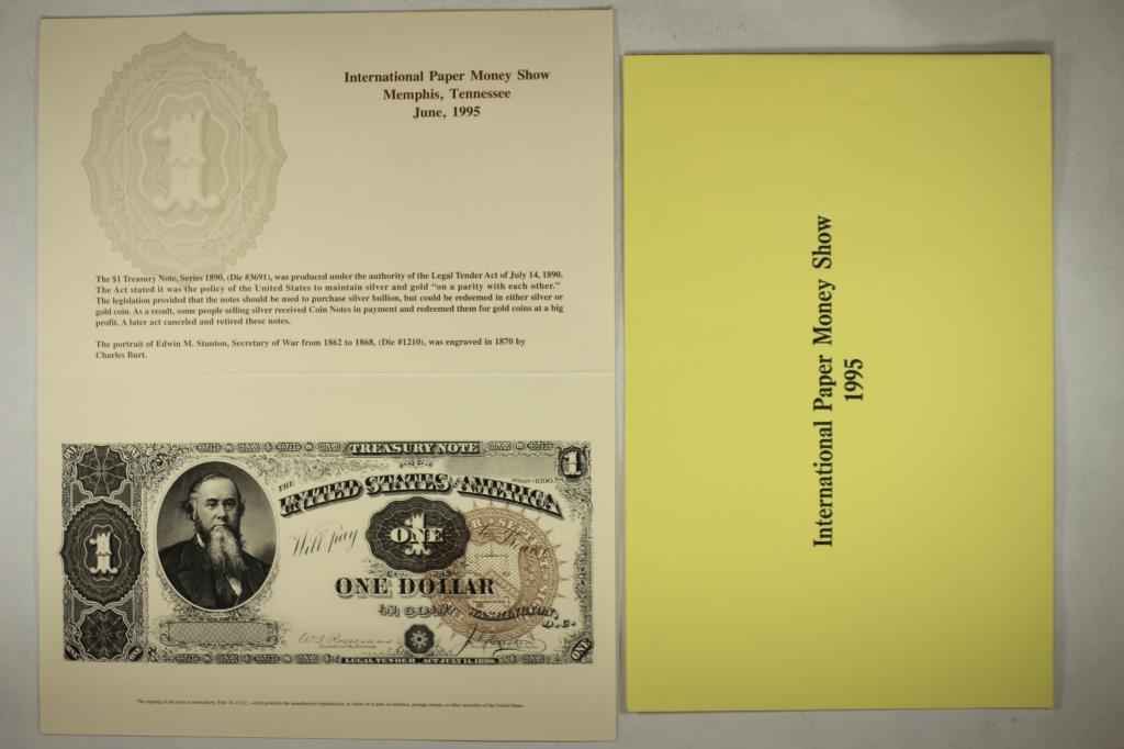 1995 INTERNATIONAL PAPERMONEY SHOW SOUVENIR (1 of 2)