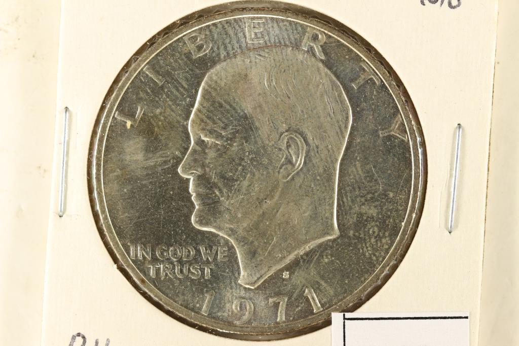 1971-S IKE SILVER DOLLAR BRILLIANT UNC (1 of 2)