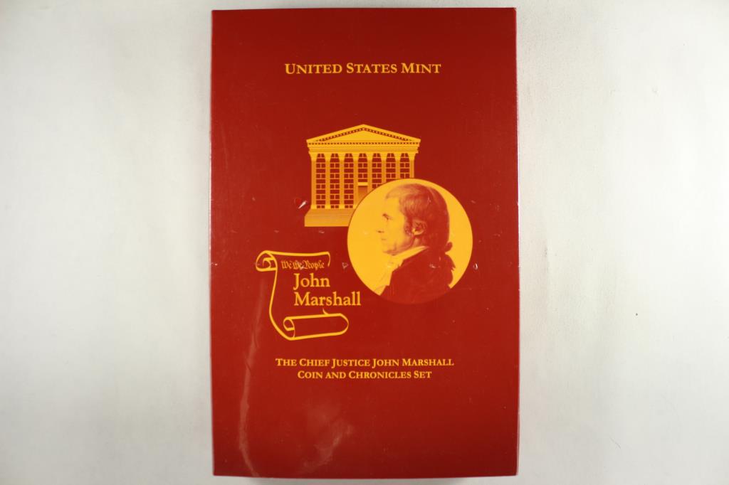 2005 CHIEF JUSTICE JOHN MARSHALL COIN &: CHRONICLES SET, SEALED, ORIGINAL US MINT PACKAGING