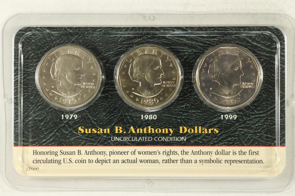 1979, 1980 & 1999 SBA DOLLARS BRILLIANT UNC (1 of 2)