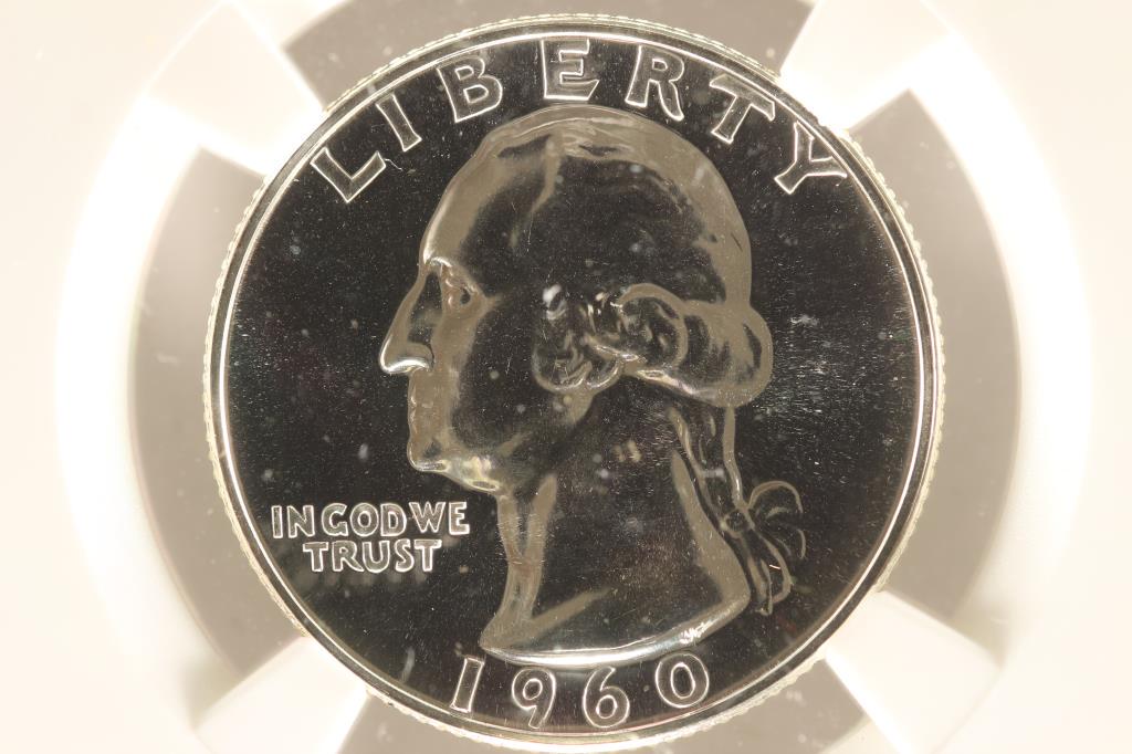 1960 WASHINGTON SILVER QUARTER NGC PF68 (1 of 3)