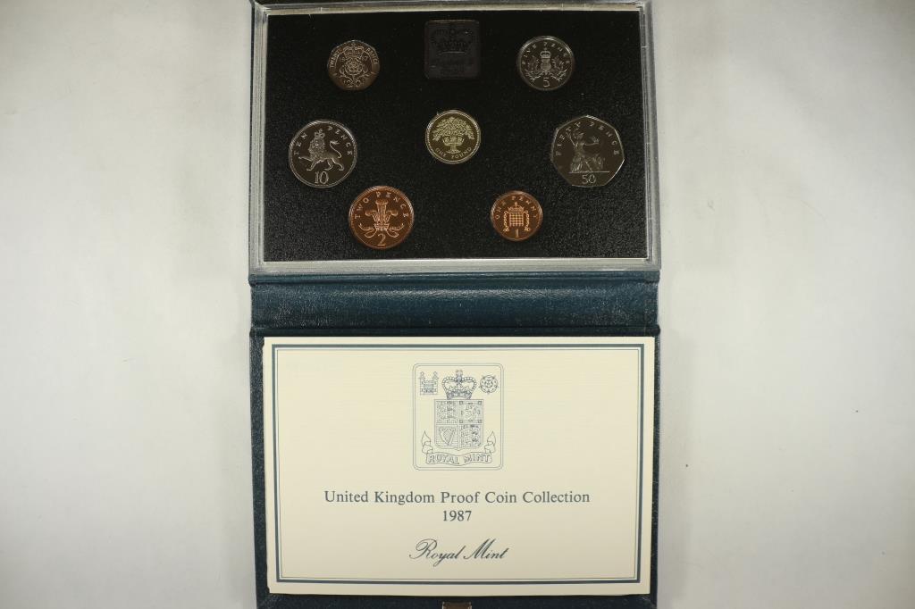 1987 UNITED KINGDOM PROOF COIN COLLECTION (1 of 4)