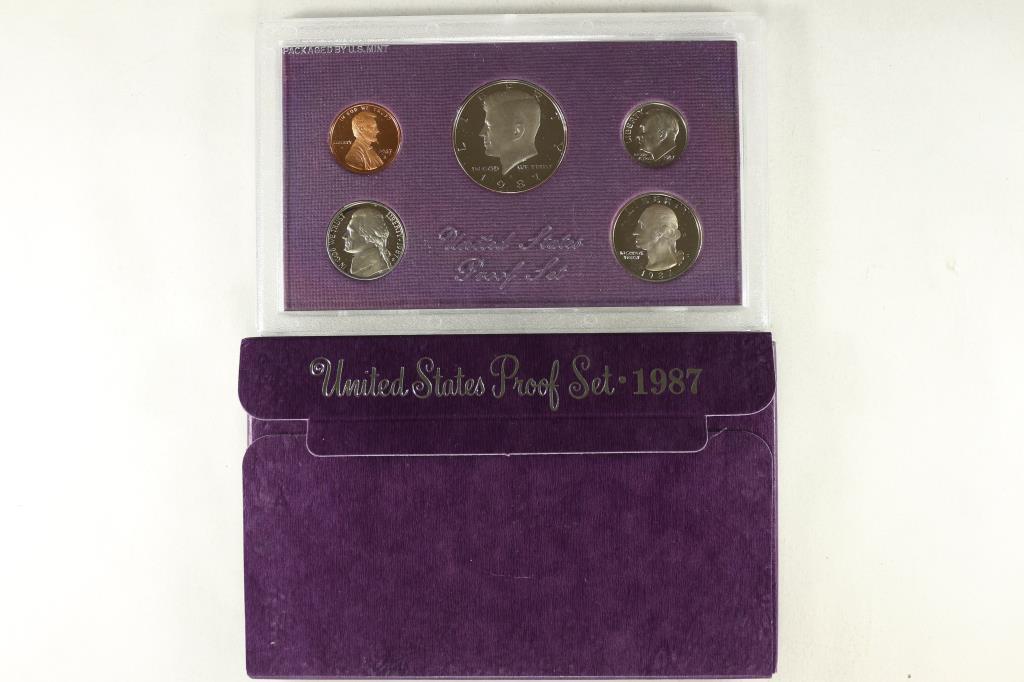 1987 US PROOF SET (WITH BOX) (1 of 2)