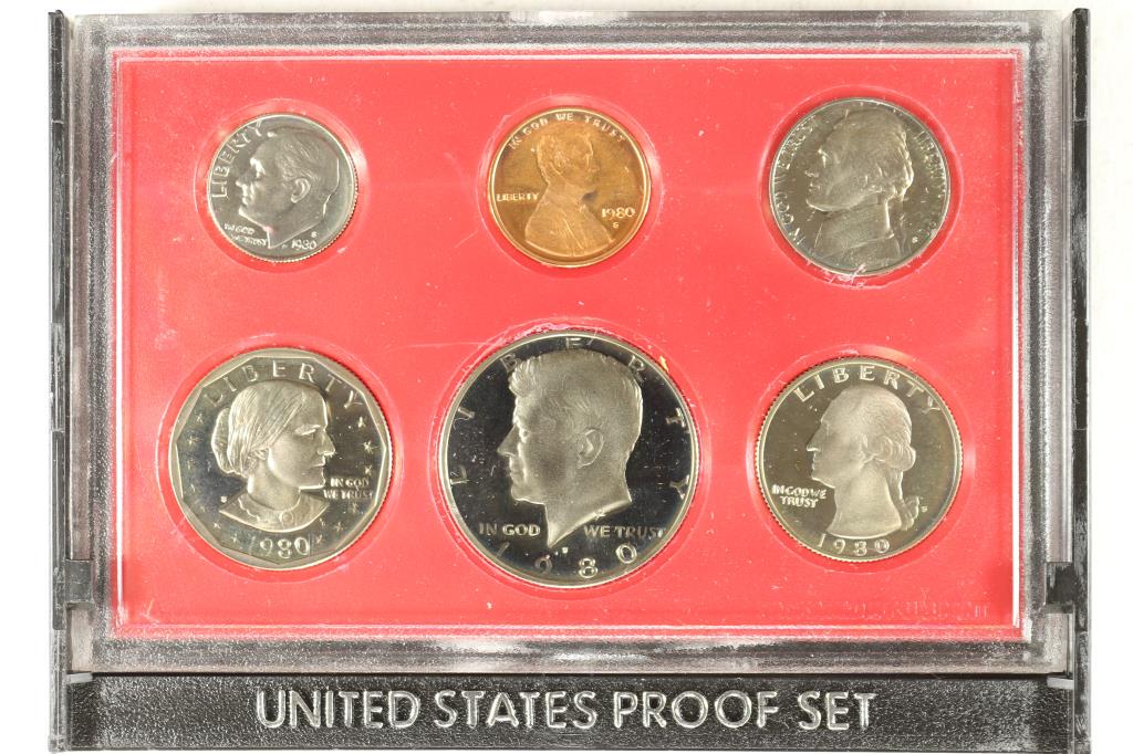 1980 US PROOF SET (WITHOUT BOX) (1 of 2)