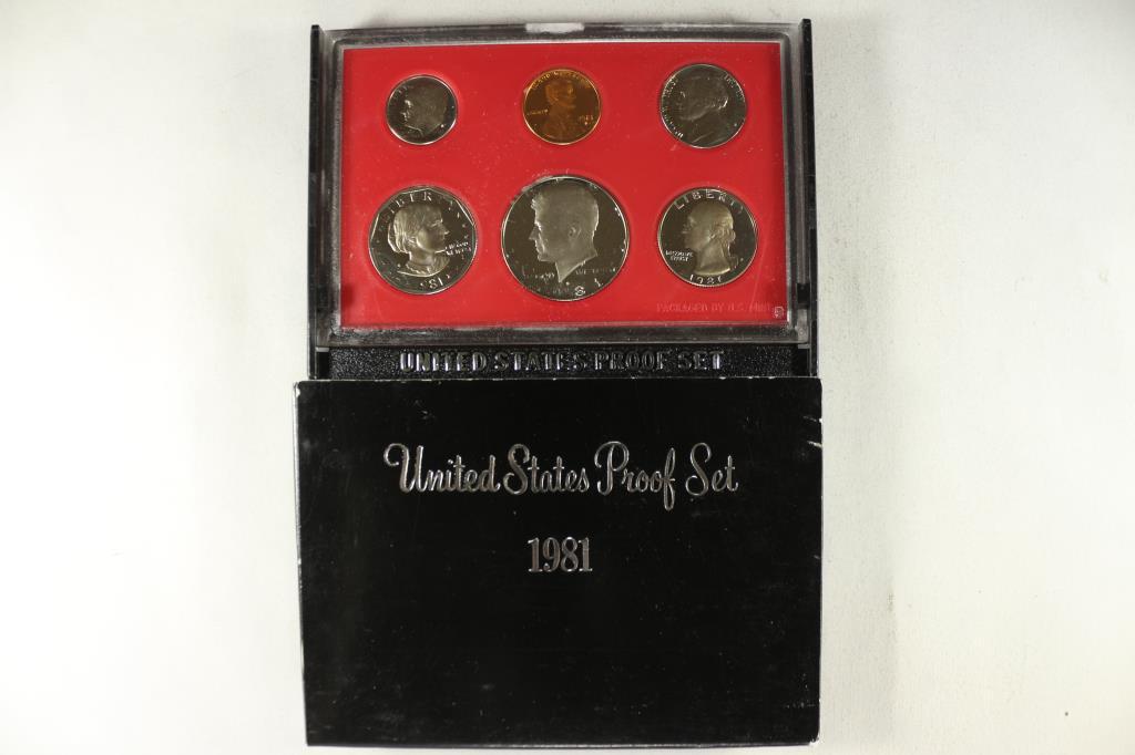 1981 US PROOF SET (WITH BOX) (1 of 2)