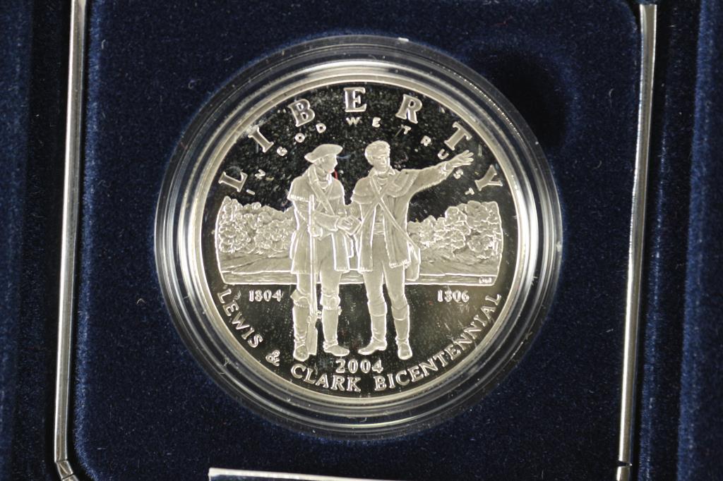 2004 LEWIS & CLARK BICENTENNIAL PROOF SILVER $: ORIGINAL US MINT PACKAGING