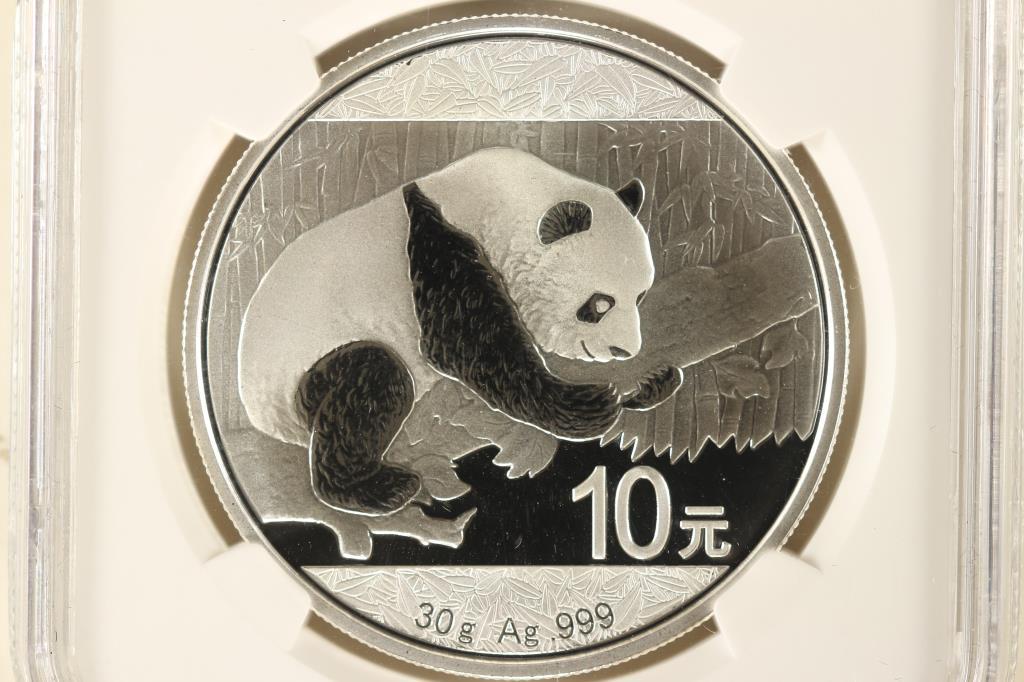 2016 CHINA SILVER 10 YUAN PANDA NGC MS70 1ST (1 of 3)