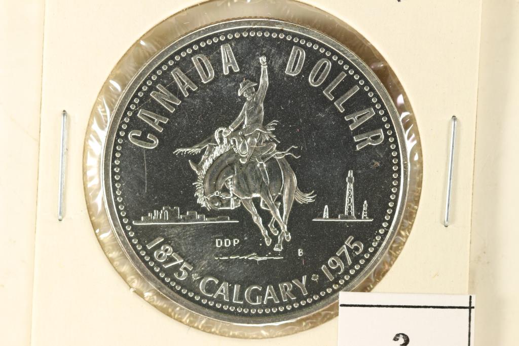 1975 CANADA CALGARY SILVER DOLLAR BRILLIANT UNC (1 of 2)