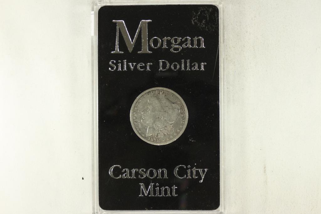1878-CC MORGAN SILVER DOLLAR: OUR NEXT AUCTION WILL BE OCTOBER 5TH, 2020.