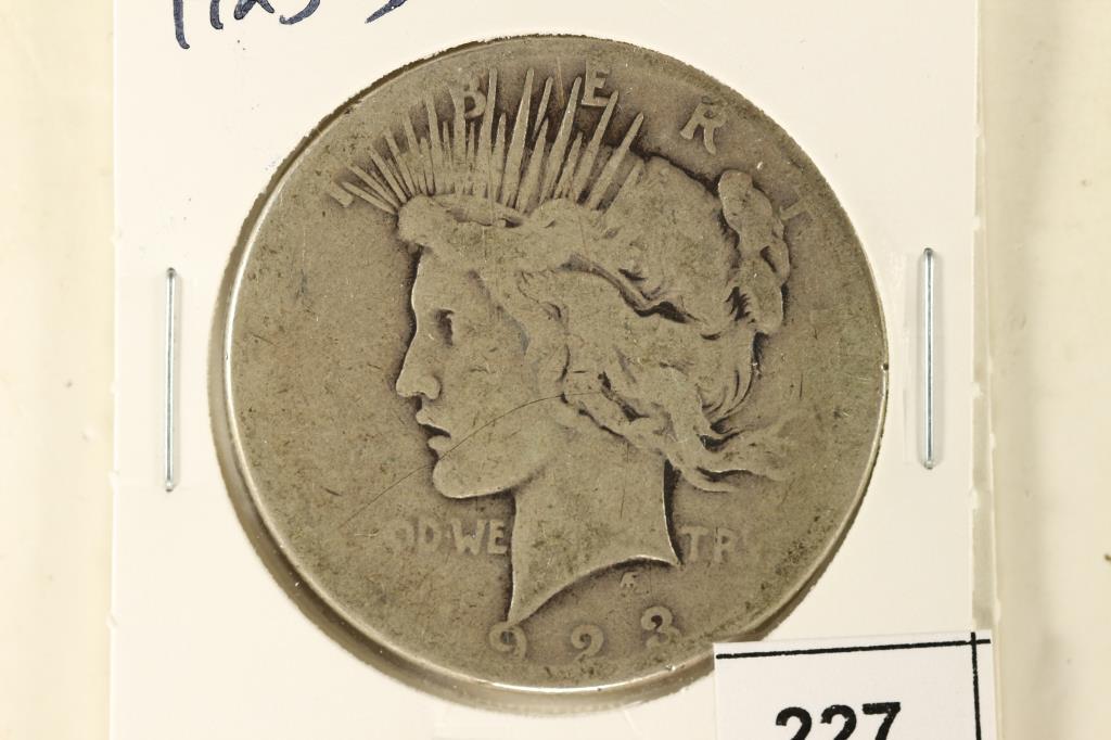 1923-S PEACE SILVER DOLLAR: OUR NEXT AUCTION WILL BE OCTOBER 5TH, 2020.