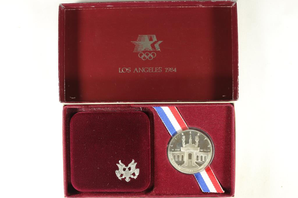 1984 US OLYMPIC PROOF SILVER DOLLAR (1 of 3)