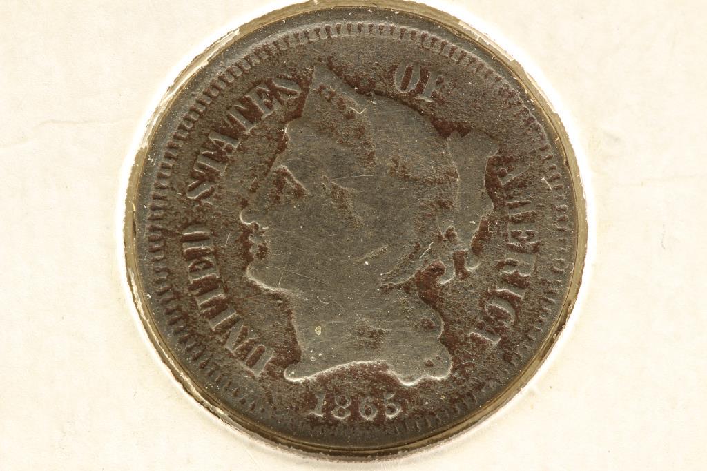 1865 THREE CENT PIECE (NICKEL) (1 of 2)