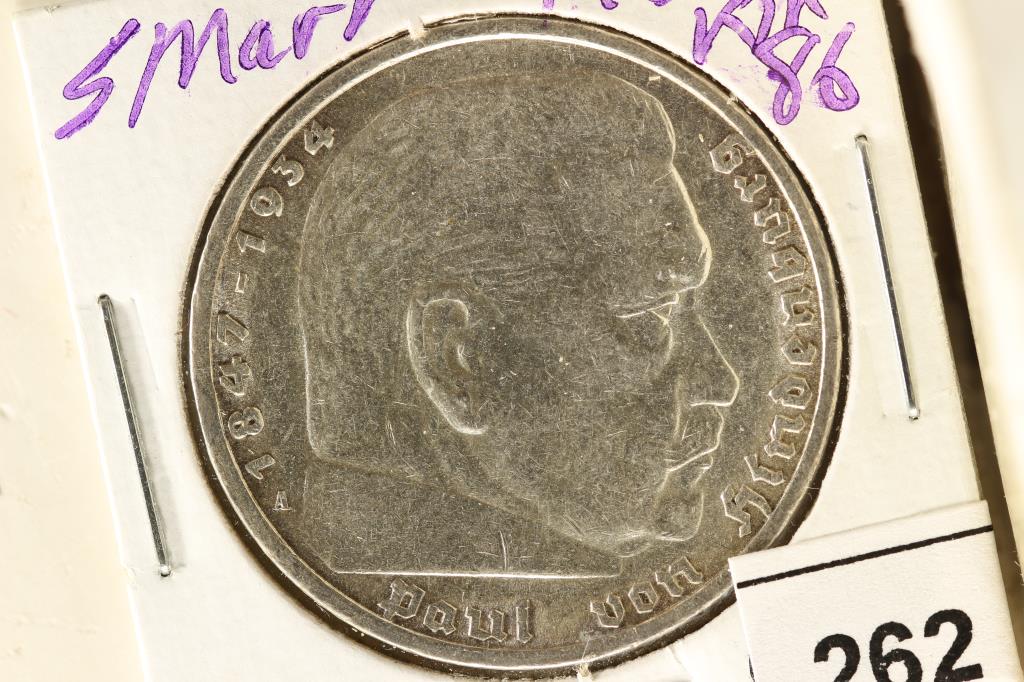 1935-A GERMAN SILVER 5 MARKS (1 of 2)