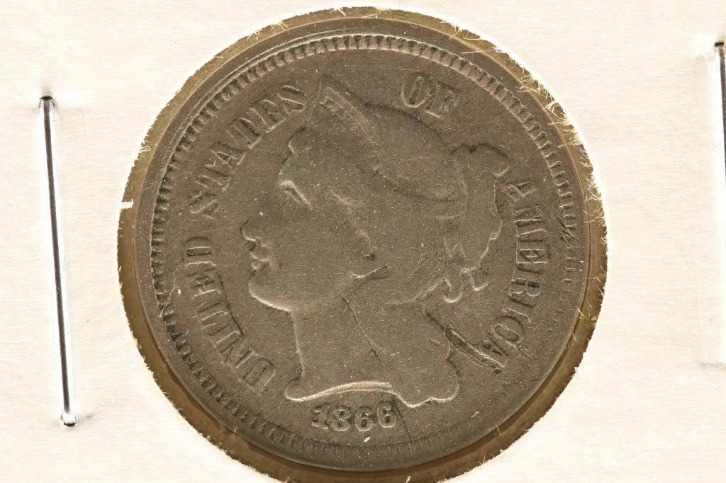 1866 THREE CENT PIECE (NICKEL) (1 of 2)