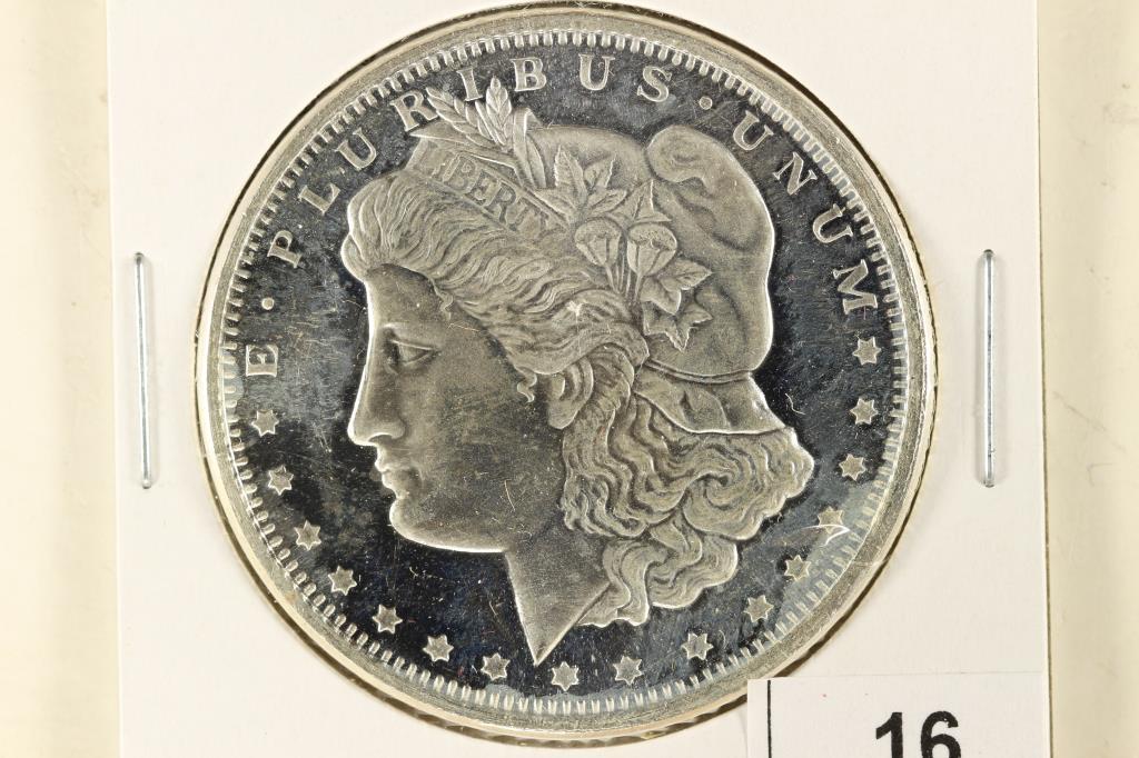 1 TROY OZ .999 FINE SILVER PROOF ROUND MORGAN /: EAGLE