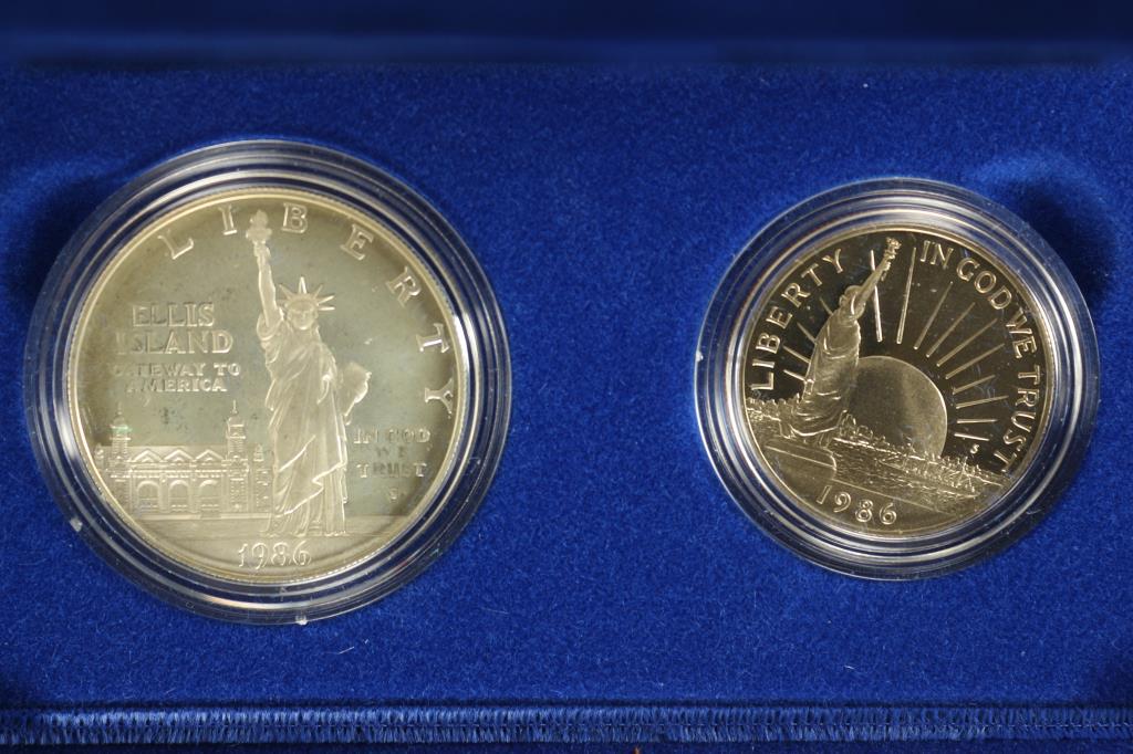 1986 US LIBERTY 2 COIN PROOF SET (1 of 3)