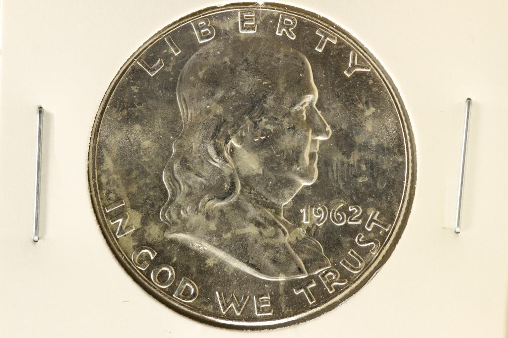 1962-D FRANKLIN HALF DOLLAR BRILLIANT UNC (1 of 2)