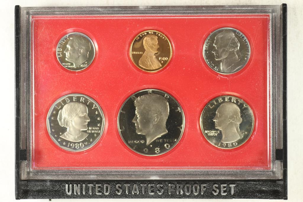 1980 US PROOF SET (WITHOUT BOX) (1 of 2)