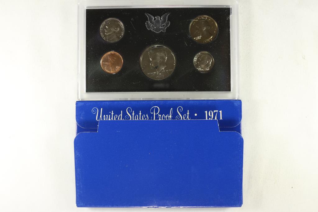 1971 US PROOF SET (WITH BOX) (1 of 2)