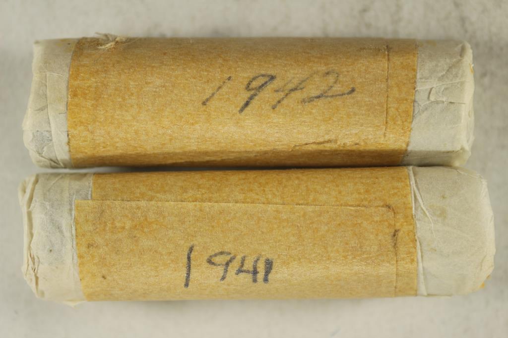 2-SOLID DATE ROLLS OF GREAT BRITAIN FARTHINGS (1 of 1)