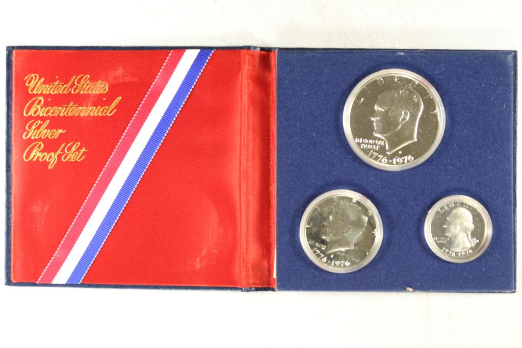 1976 US BICENTENNIAL SILVER PROOF SET (1 of 3)