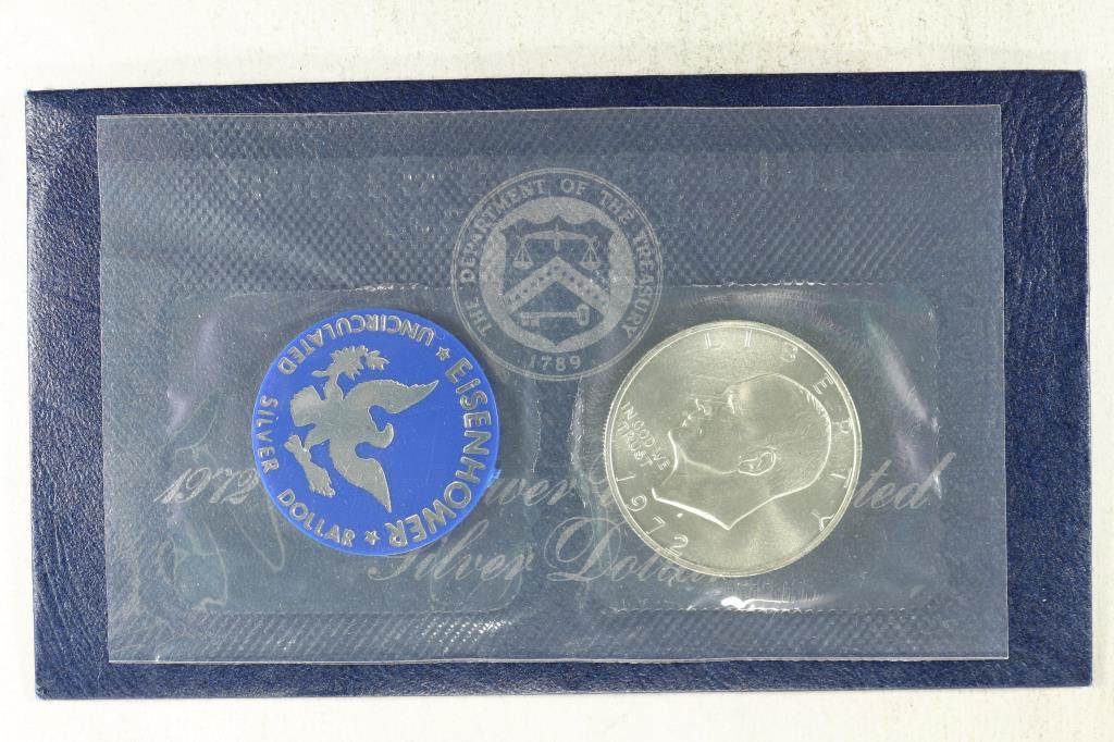 1972-S IKE SILVER DOLLAR (BLUE PACK) (1 of 2)