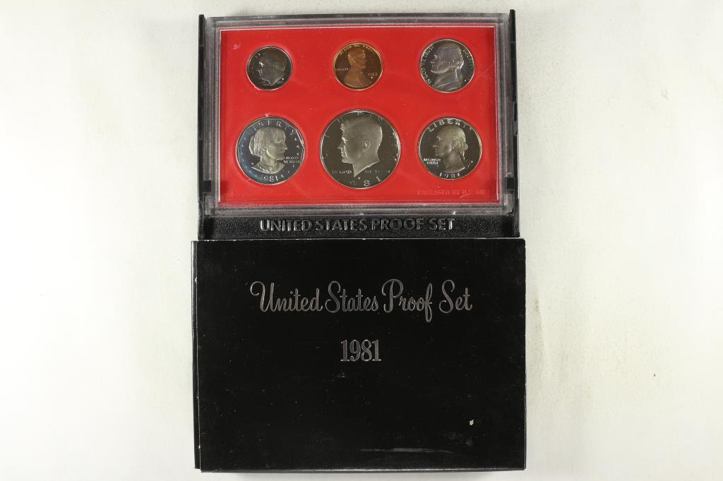 1981 US PROOF SET (WITH BOX) (1 of 2)