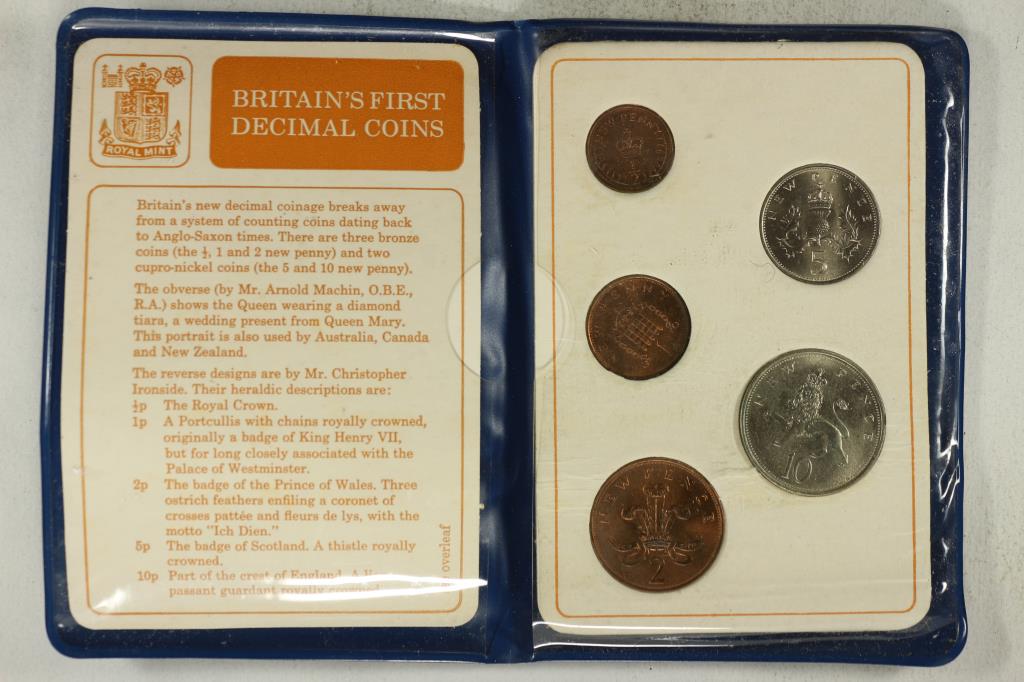 BRITAINS 1ST DECIMAL COINS SET (1 of 3)