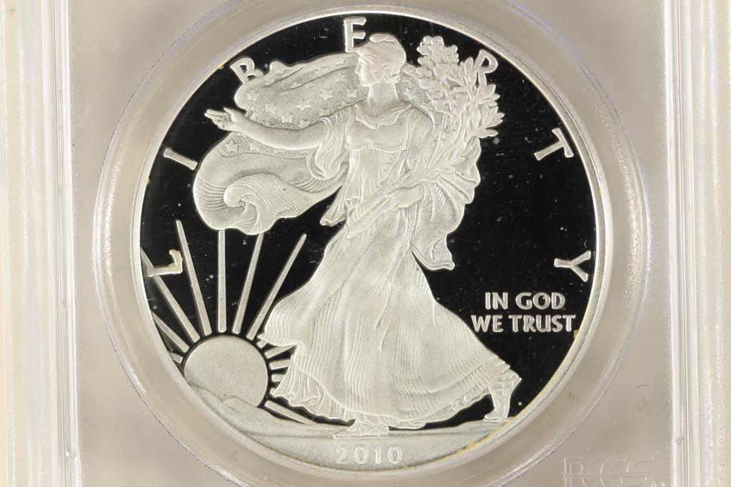 2010-W AMERICAN SILVER EAGLE PCGS PR69 DCAM (1 of 3)