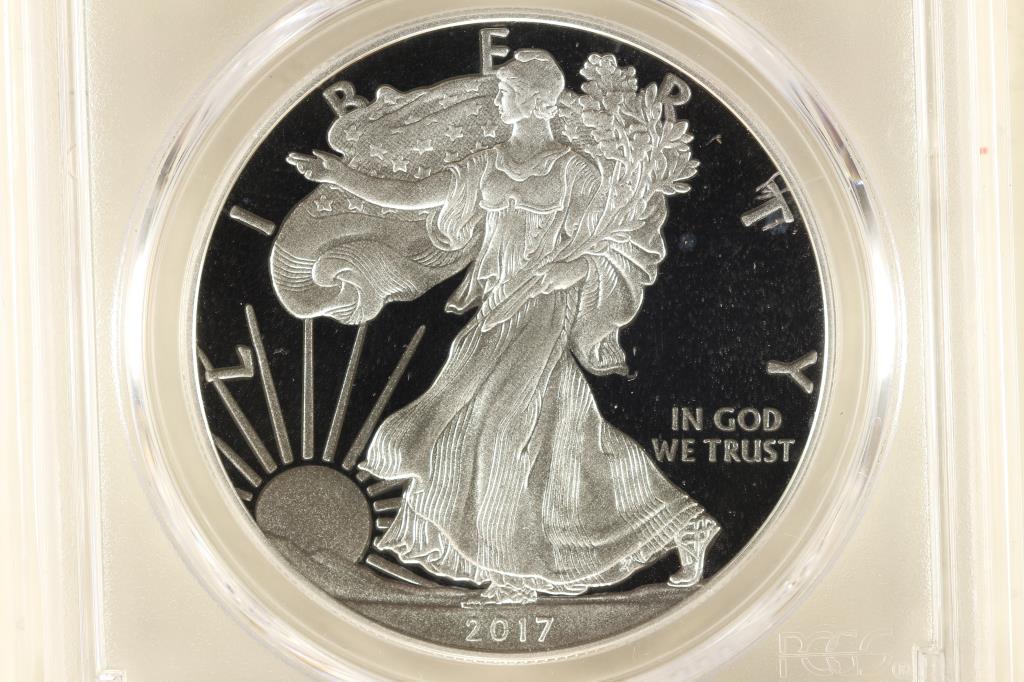 2017-W AMERICAN SILVER EAGLE PCGS PR70 DCAM (1 of 4)