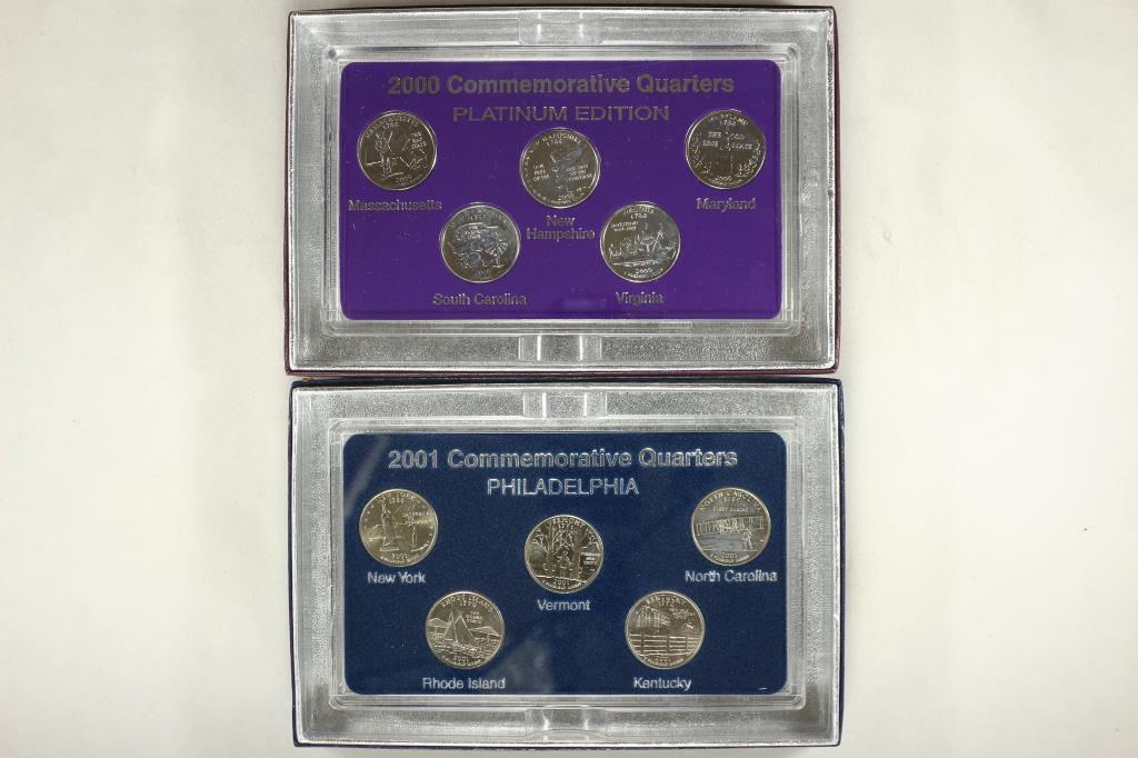 2000 50 STATE QUARTERS PLATINUM EDITION AND 2001 (1 of 3)
