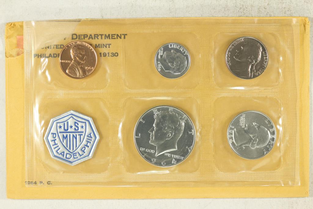 1964 US SILVER PROOF SET (WITH BOX) (1 of 2)