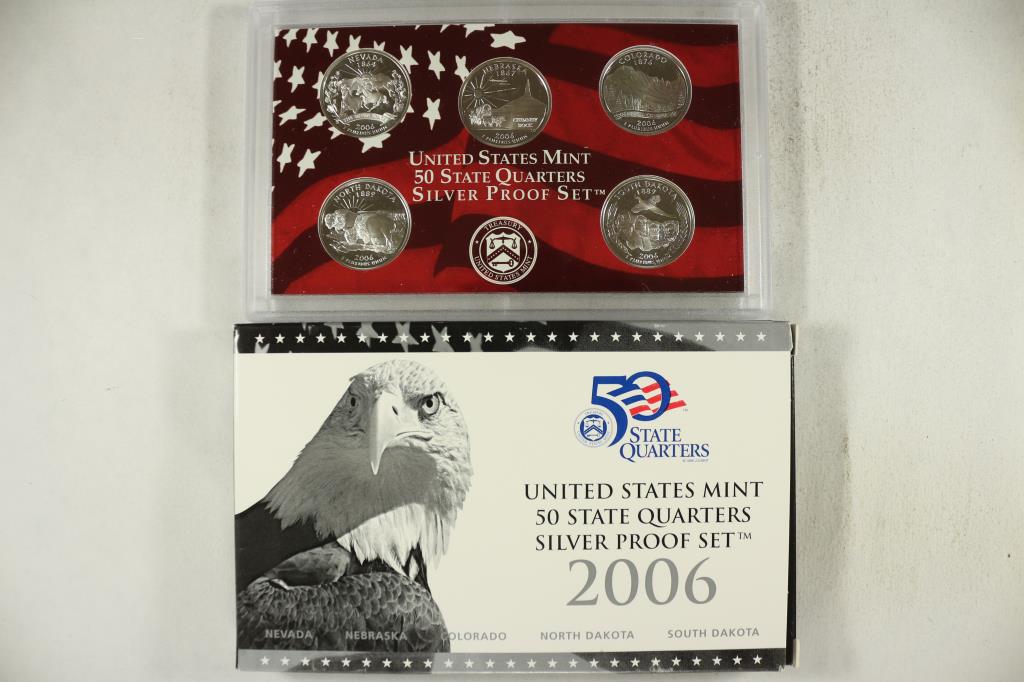 2006 SILVER 25 STATE QUARTERS PROOF SET WITH BOX (1 of 2)