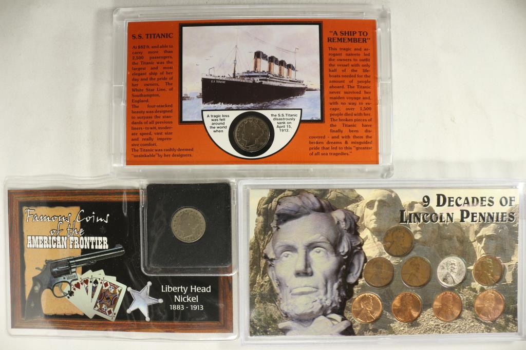 3 US COIN SETS FAMOUS COINS OF THE AMERICAN (1 of 2)