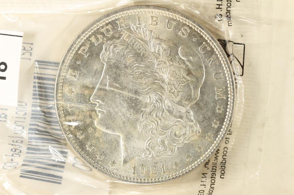 1921 MORGAN SILVER DOLLAR UNC (1 of 2)