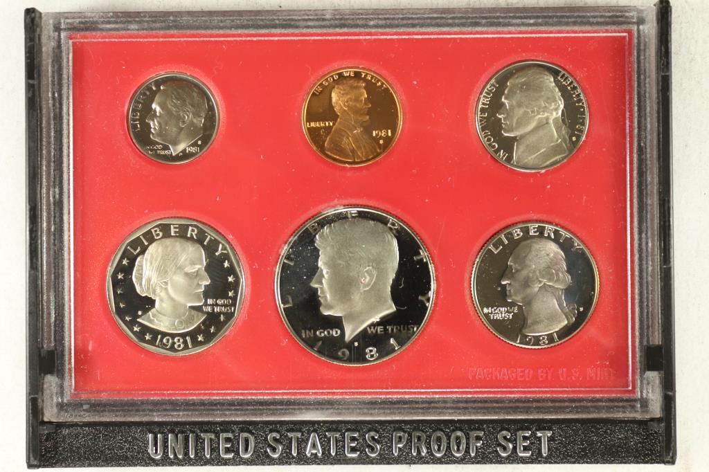1981 US PROOF SET (WITHOUT BOX) (1 of 2)