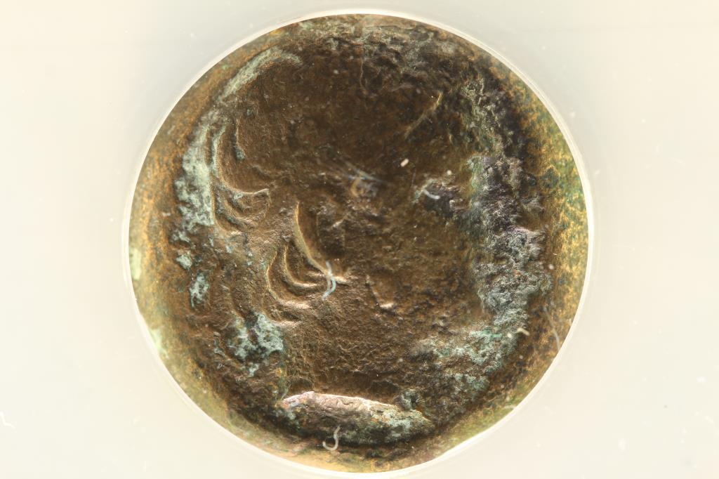 223-187 B.C. GREEK SYRIA, SELEUKID KINGDOM: ANTIOCHUS III, AE 22MM ANACS VERY FINE 20