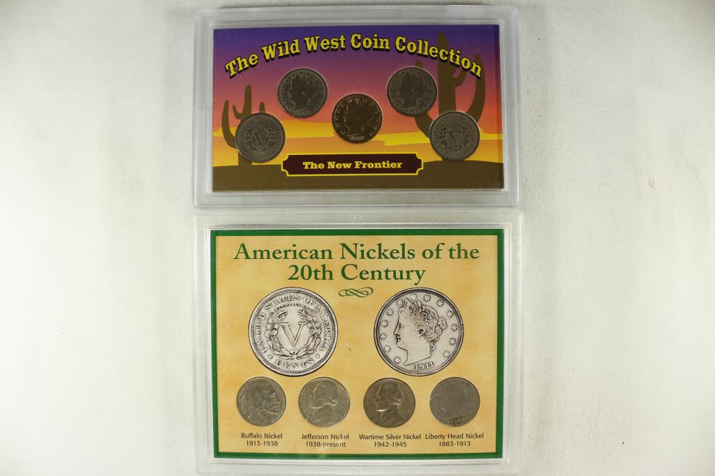 2 US NICKEL SETS, #1 THE WILDWEST COIN COLLECTION (1 of 2)