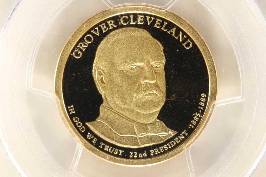 2012-S GROVER CLEVELAND DOLLAR PCGS PR69 DCAM: 1ST STRIKE