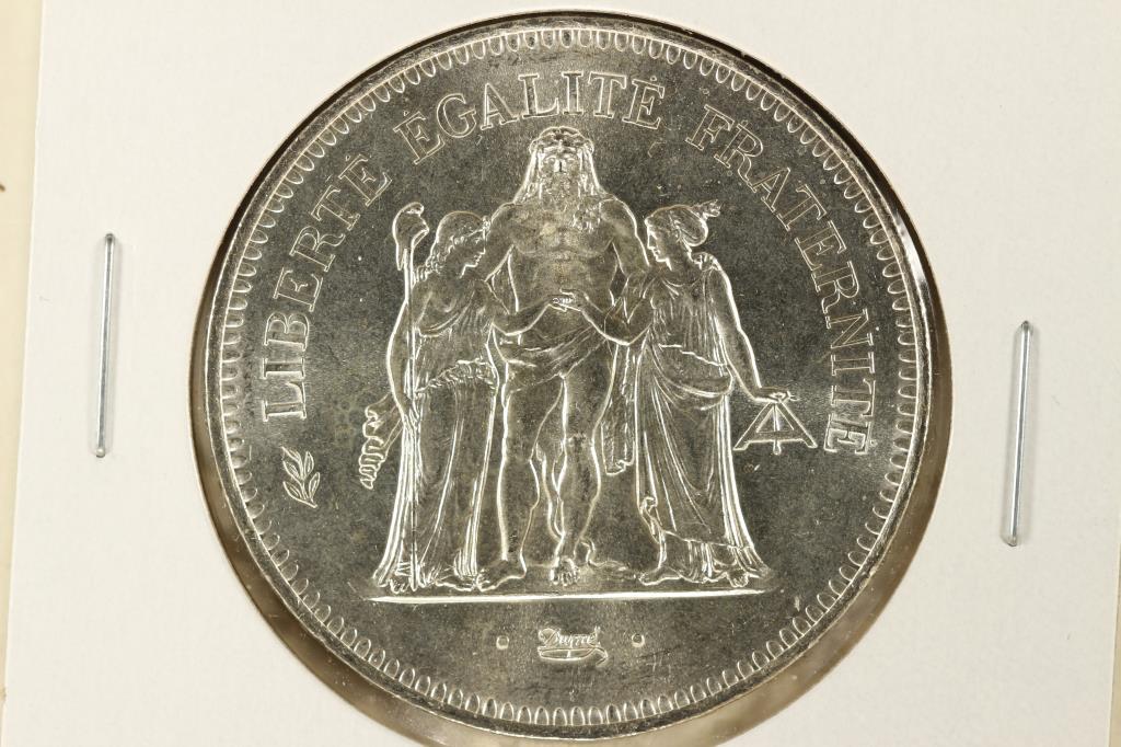 1978 FRANCE SILVER 50 FRANCS BRILLIANT UNC (1 of 2)