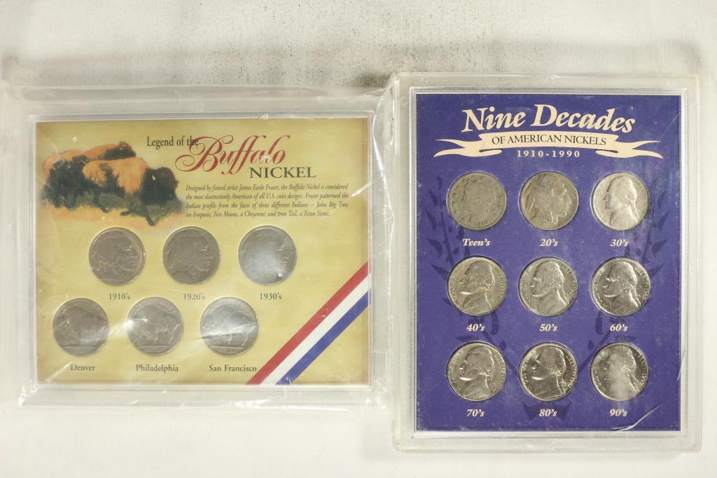 2 US COIN SETS LEGEND OF THE BUFFALO NICKEL (1 of 2)
