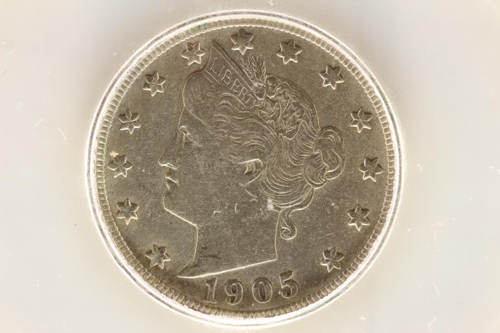 1905 LIBERTY "V" NICKEL ICG EXTRA FINE 45 (1 of 3)