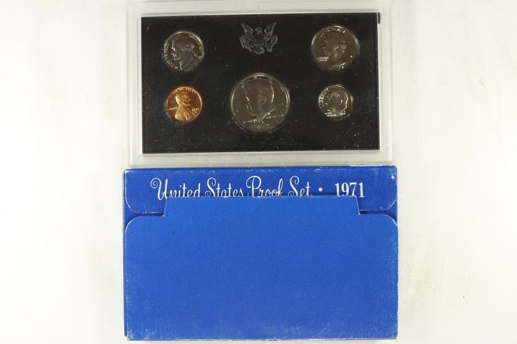 1971 US PROOF SET (WITH BOX) (1 of 2)