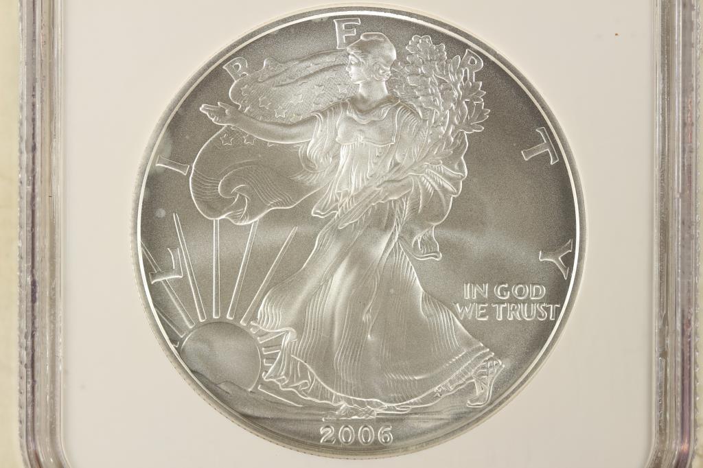 2006-W AMERICAN SILVER EAGLE NGC MS69 (1 of 3)