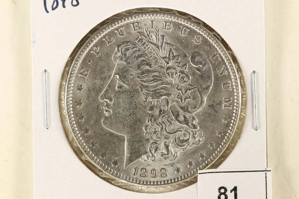 1898 MORGAN SILVER DOLLAR UNC (1 of 2)