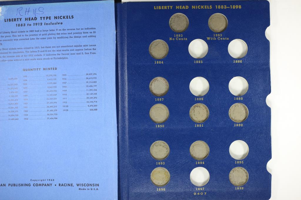 NICE PARTIAL SET OF 1883-1912 LIBERTY "V" NICKELS (1 of 4)